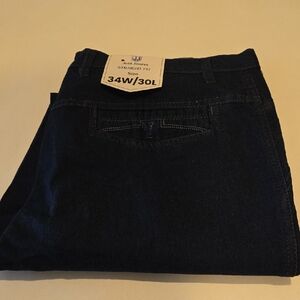 Men's Relaxed Fit Jeans - Dark Blue